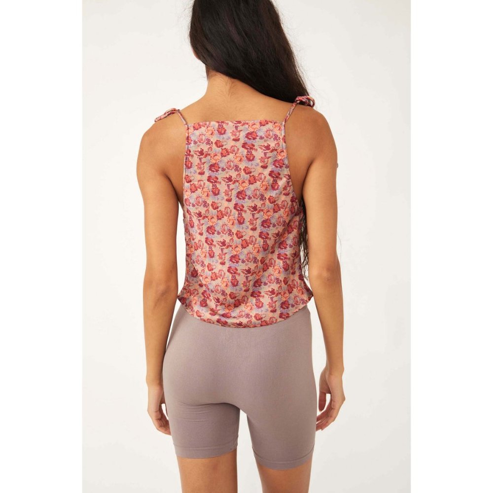 🎉LAST CHANCE🎉 NWT Free People Nights In Printed Cami / Fog Combo - Picture 4 of 7